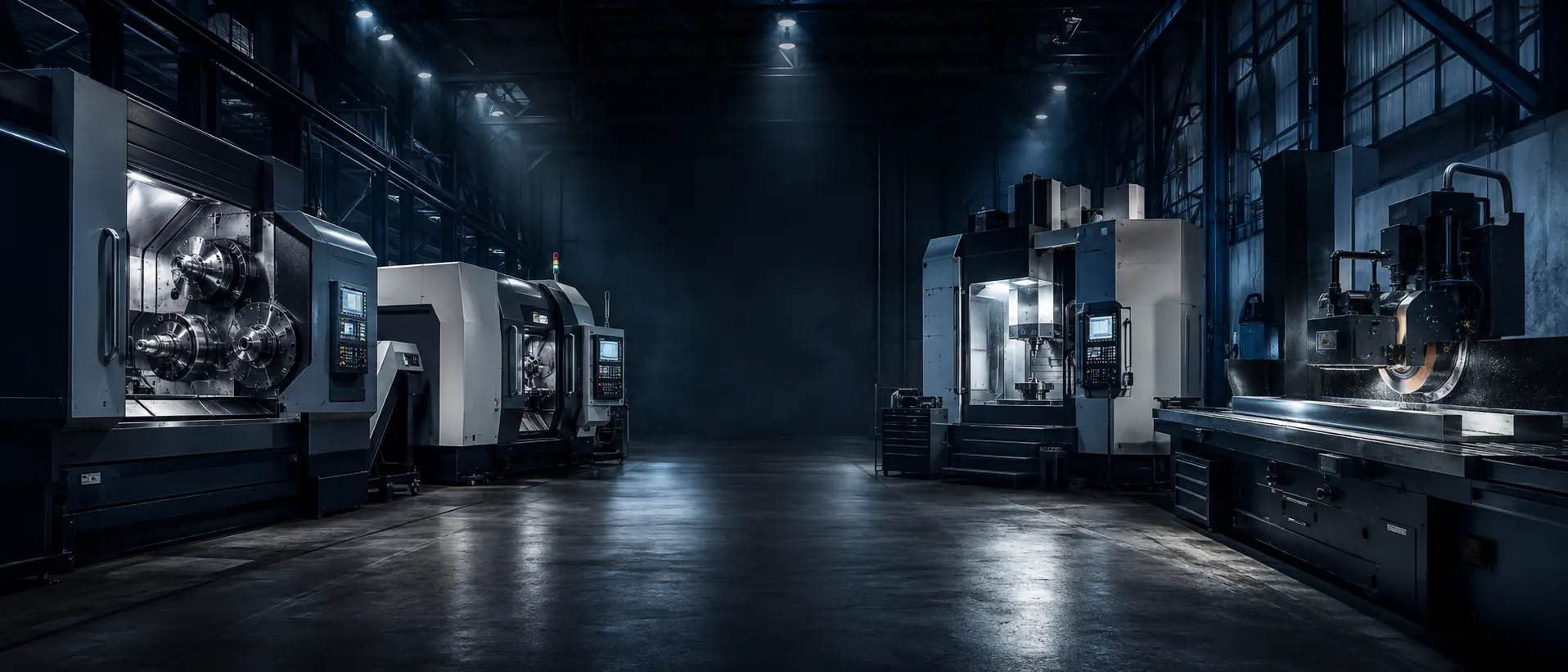 Reparto macchine CNC nello stabilimento TML di Ruffano